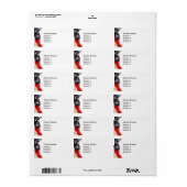 Étiquette Vintage American Flag (Feuille entière)