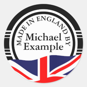 Étiquette vintage blanc MIX & Union Jack + vos idé