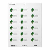 Étiquette Vintage Bough of Holly Christmas (Feuille entière)