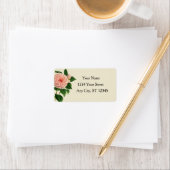 Étiquette Vintage Camellia Botanique (En situation)