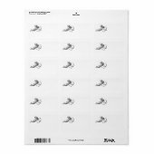 Étiquette Vintage Cherub Cupid Love (Feuille entière)