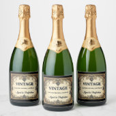 Étiquette Vintage classique - Anniversaire Bash (Bouteilles)