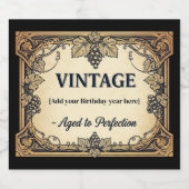 Étiquette Vintage classique - Anniversaire Bash (Étiquettes simples)