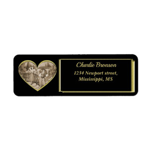 Étiquette Vintage couple Romance, homme et femme amour