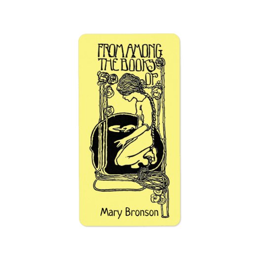 étiquette vintage de bibliothèque du jardinier déc (Devant)