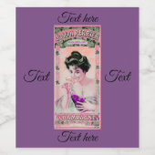 étiquette vintage de champagne (Étiquettes simples)