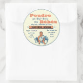 Étiquette vintage de cosmétiques français pour pro (Sac)