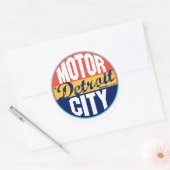 Étiquette vintage de Detroit (Enveloppe)