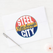 Étiquette Vintage de Pittsburgh (Enveloppe)