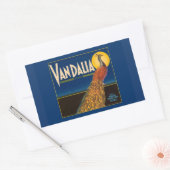 Étiquette vintage de tourbe de paon (Enveloppe)