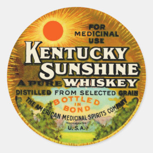 Étiquette vintage de whiskey du Kentucky