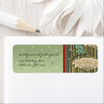 Étiquette Vintage Dragonfly Christmas Retourner Adresse Étiq<br><div class="desc">Étiquettes d'adresse de retour de la libellule vintage -</div>