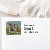 Étiquette Vintage Easter (En situation)