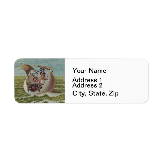 Étiquette Vintage Easter (Devant)