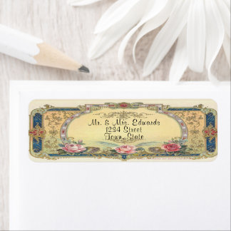 Étiquette Vintage Elegant French Country Return Address