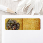 Étiquette Vintage Farm (En situation)