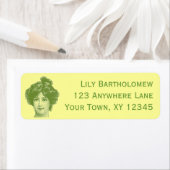 Étiquette Vintage femme (En situation)