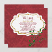 Étiquette vintage Fête Invitation (Devant / Derrière)