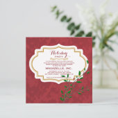 Étiquette vintage Fête Invitation (Debout devant)