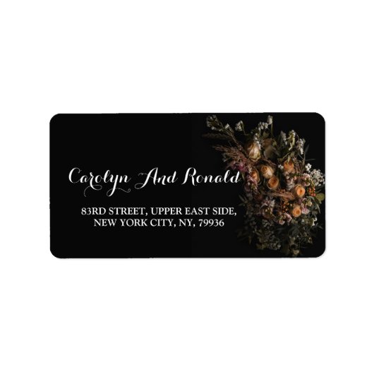 Étiquette vintage foncé (Devant)