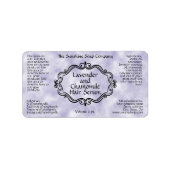 Étiquette Vintage frame purple dropper bottle label (Devant)