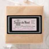 Étiquette vintage français de savon (En situation)