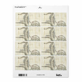 Étiquette Vintage française 2 (Feuille entière)