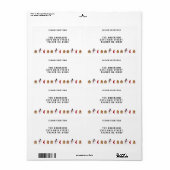 Étiquette Vintage Gingerbread Maison Cookie Et Snowman (Feuille entière)