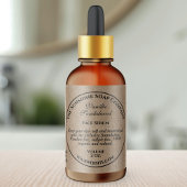 Étiquette Vintage Kraft Paper Style Dropper Bottle Label