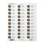 Étiquette Vintage Lady Floral Papier Collage journal (Feuille entière)