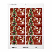 Étiquette Vintage Noël (Feuille entière)