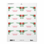 Étiquette Vintage Noël (Feuille entière)