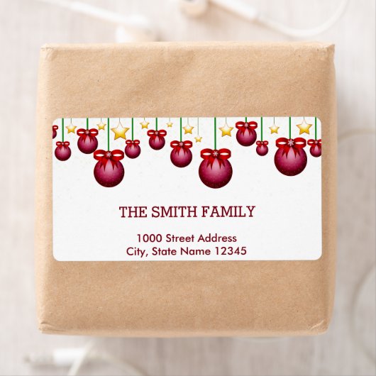 Étiquette Vintage Noël (En situation)