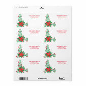 Étiquette Vintage Noël (Feuille entière)