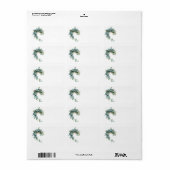 Étiquette Vintage Oublier-Moi-Nots (Feuille entière)