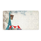 Étiquette Vintage rhino (Devant)