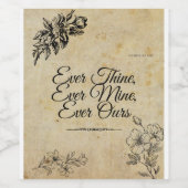 Étiquette Vintage romantique (Étiquettes simples)