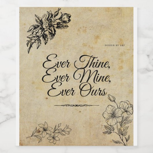 Étiquette Vintage romantique (Étiquettes simples)