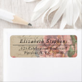 Étiquette Vintage Romantique Français Ephémère Floral (En situation)