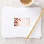 Étiquette vintage sakuras (En situation)