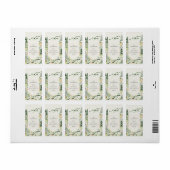 Étiquette Vintage sapins de Noël Retourner l'étiquette d'adr (Feuille entière)