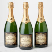 Étiquette vintage - Style Vin Vieilli Anniversaire (Bouteilles)