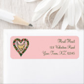 Étiquette Vintage Valentine Heart (En situation)