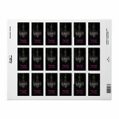 Étiquette Vintage vampire gothic distressed chandelier (Feuille entière)