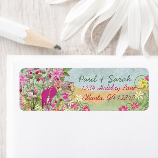 Étiquette Vintages Inséparables Damask Hills (En situation)