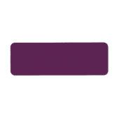 Étiquette Violet africain couleur uni violet clair (Devant)