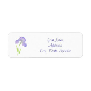 Étiquette Violet Iris