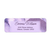 Étiquette Violet pourpre (Devant)