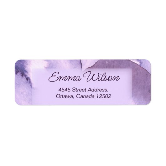 Étiquette Violet pourpre (Devant)