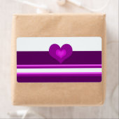 Étiquette Violet vibrant (En situation)